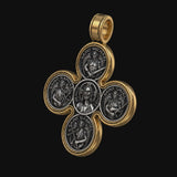 Baroque Style Crucifix Pendant with Jesus and the Four Archangels – A Symbol of Faith and Divine Protection