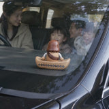 Handcrafted Jesus Car Display Number Plate Ornament, Made from Walnut and Beech Wood - product video preview 1