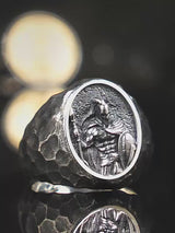 Handmade Vintage Spartan 925K Sterling Silver Size Adjustable Ring