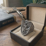 Archangel Michael Steel Titanium Ring——Giving us the strength and courage to move forward