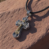 Two-Sided Devotional Cross - Jesus & Mary in 925 Silver - Wearable Faith