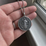 Saint Benedict Medallion Ward Off Evil Necklace
