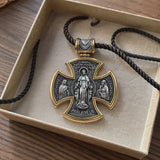 S925 sterling silver double-sided Jesus and Virgin Mary necklace
