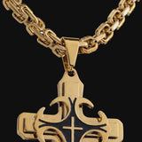 Triple Stainless Steel Cross Necklace