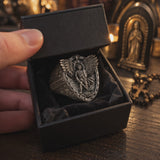 Archangel Michael Steel Titanium Ring——Giving us the strength and courage to move forward