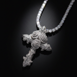 Rose Cross - Silver Macro