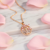 Rose petals white marble - pink gold romantic harmony
