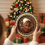Santa Claus Plaque - Child's Hands Christmas Morning