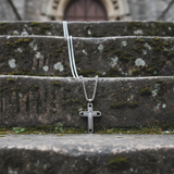 Silver Cross - Ancient Church Stone Steps