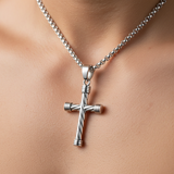 Silver Cross - Chest Close-up
