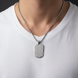 Silver - White V-neck Close-up