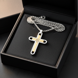 Two-Tone Cross - Black Gift Box