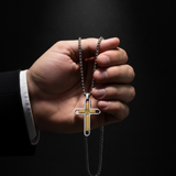 Two-Tone Cross - Dark Moody Spotlight