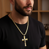 Two-tone Crucifix - Lifestyle Wear