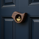 Wind Chimes on Door - Navy Blue Door