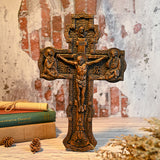 Bgcopper Holz orthodoxe religiöse geschnitzte Kruzifix-Geschnitzt aus Naturholz