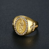 Our Lady of Guadalupe Titanium Ring