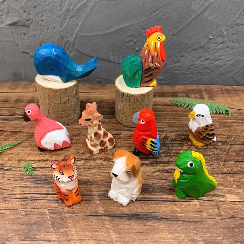 Little Basswood Hand-carved Animal Ornaments