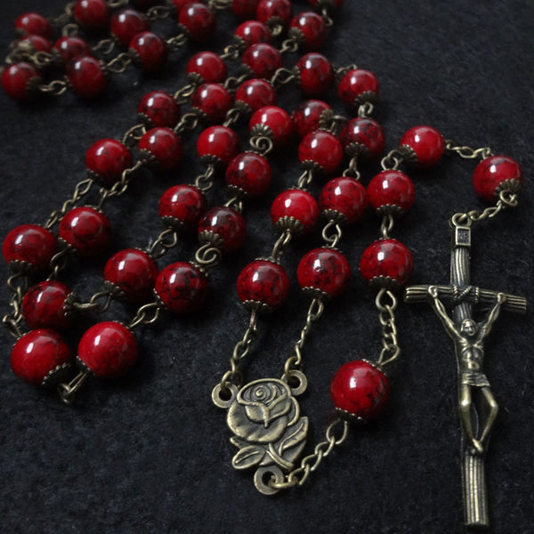 Christmas Gift Antique Bronze Rosary