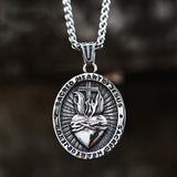 Bgcopper Sacred Heart Medallion Necklace