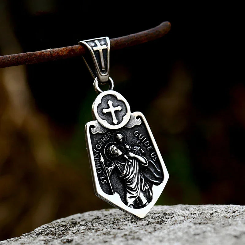 Patron saint of travelers necklace Clearance