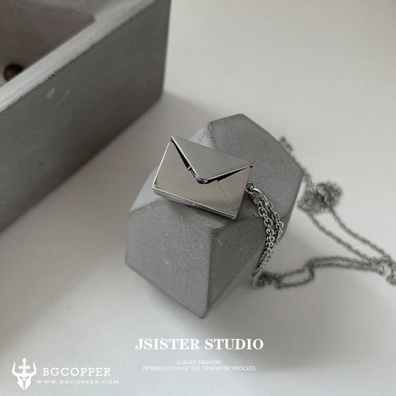 Openable Envelope Pendant I Love You Pendant Personalized Gift For BFF Couples - BGCOPPER