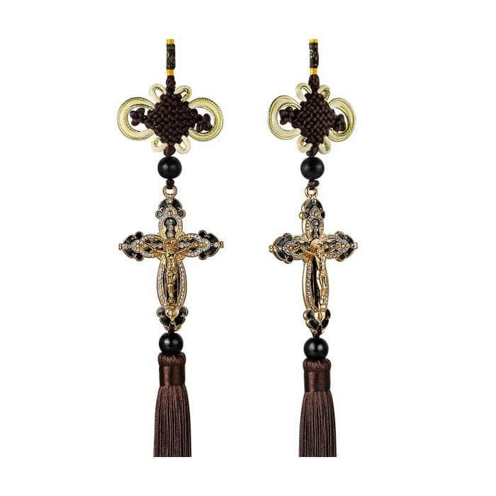Diamond Car Jesus Cross Pendant
