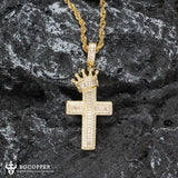 "His Queen, Her King" Couple Cross Necklace - Show Your Love