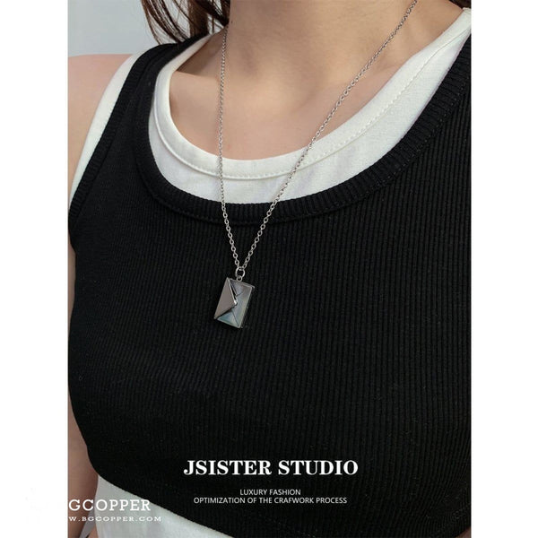 Openable Envelope Pendant I Love You Pendant Personalized Gift For BFF Couples - BGCOPPER