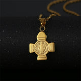 Saint Benedict Medal Cross Necklace