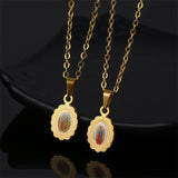 Our Lady of Guadalupe Necklace,the Patron Saint of America and unborn children