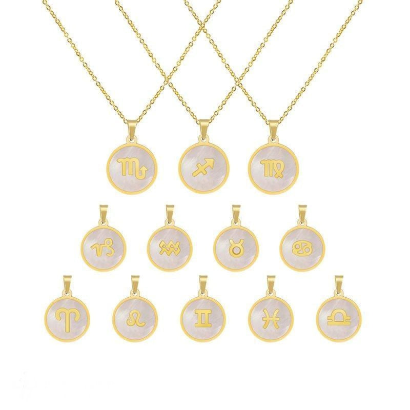 Titanium steel constellation symbol necklace - BGCOPPER
