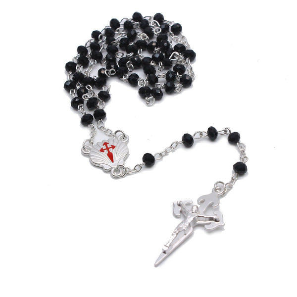 Bgcopper Way of St. James Santiago Black Rosary