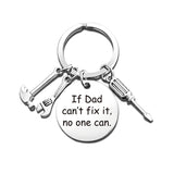 KEYCHAIN "IF DAD CAN'T FIX IT" DAD TOOLS FATHER'S DAY GIFT