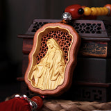 Jesus, the Virgin Mary car pendant, the Lord bless us with a safe trip