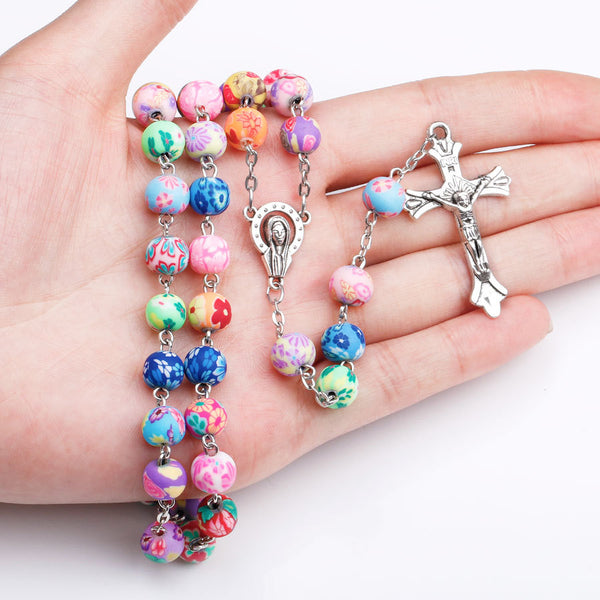 RAINBOW CLAY ROSARY