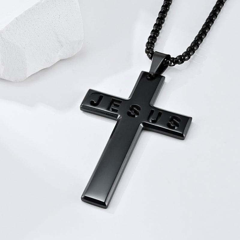 Bgcopper Jesus Name Cross Necklace