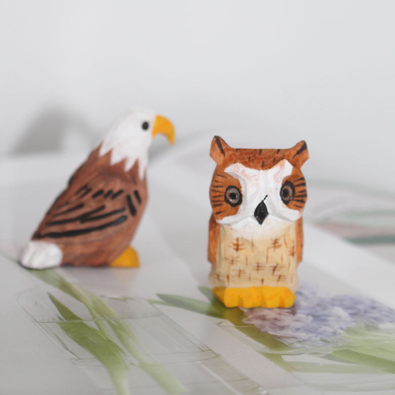 Little Basswood Hand-carved Animal Ornaments
