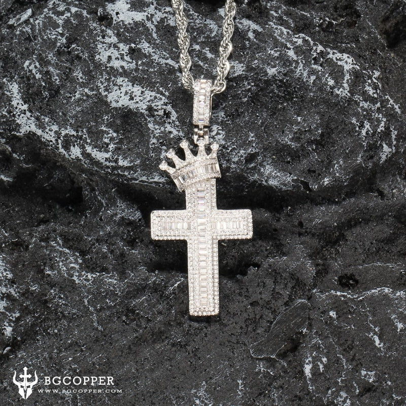 "His Queen, Her King" Couple Cross Necklace - Show Your Love