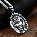 Bgcopper Sacred Heart Medallion Necklace