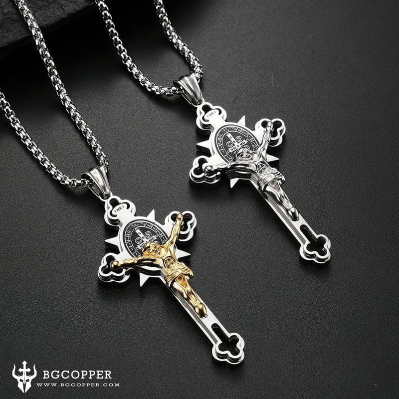 St. Benedict Exorcism Cross - Bless you and your family – BGCOPPER