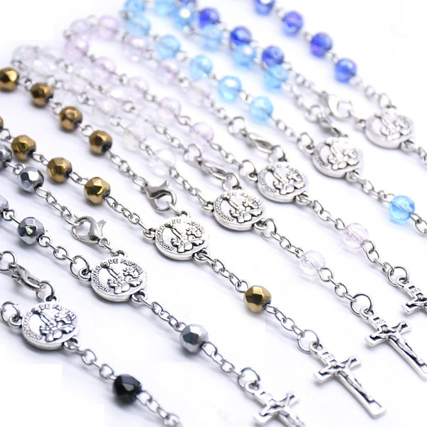 Fatima Crystal Rosary Bracelet