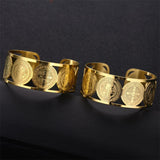 Saint Benedict Open Adjustable Medal Bracelet