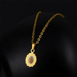 Our Lady of Guadalupe Necklace,the Patron Saint of America and unborn children