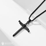 Bgcopper Nails Cross Necklace - New Year Gift - BGCOPPER