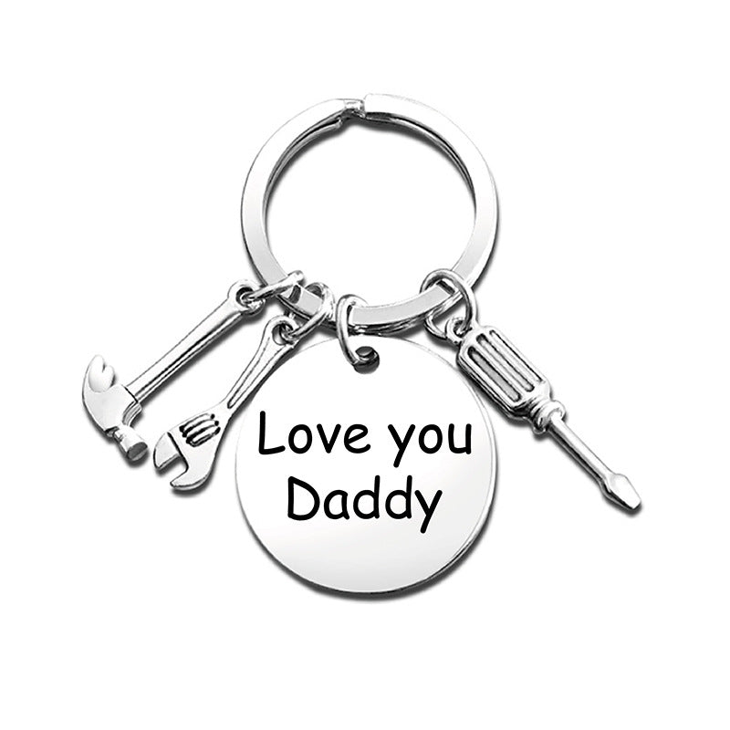 KEYCHAIN "IF DAD CAN'T FIX IT" DAD TOOLS FATHER'S DAY GIFT