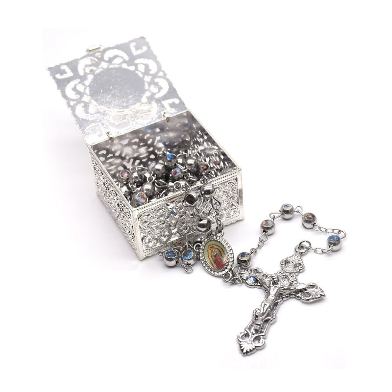 Gold Plated Icon Rosary With Box