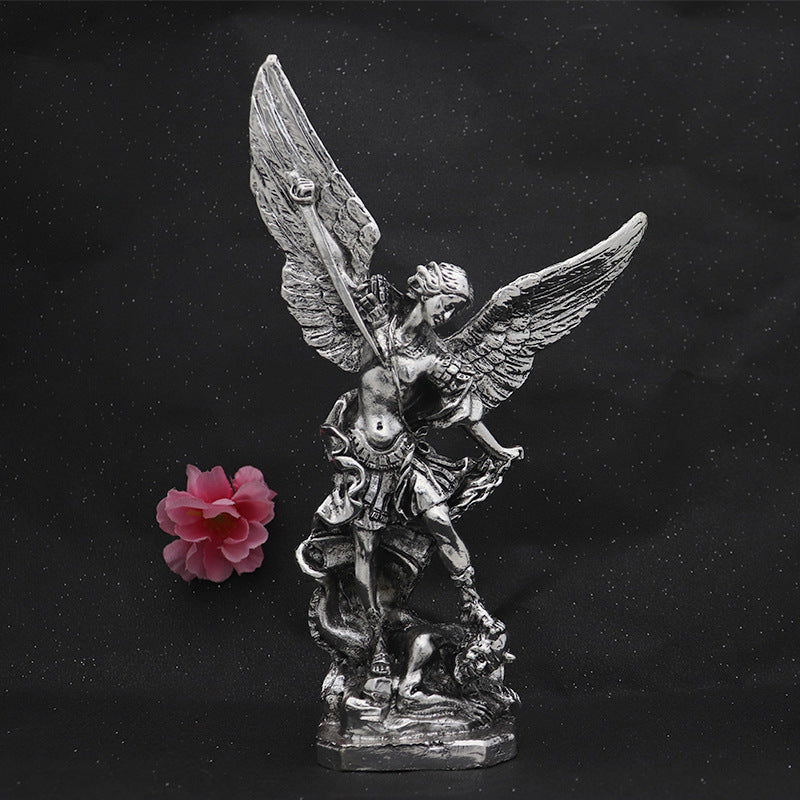 Archangel Michael metal statue - Best Home Decor