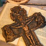 Bgcopper Holz orthodoxe religiöse geschnitzte Kruzifix-Geschnitzt aus Naturholz