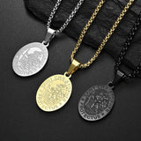 St.Christopher Pendant Necklace - Patron saint of travelers